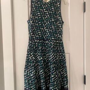 Eliza J Green and Black Patterned Mini Dress